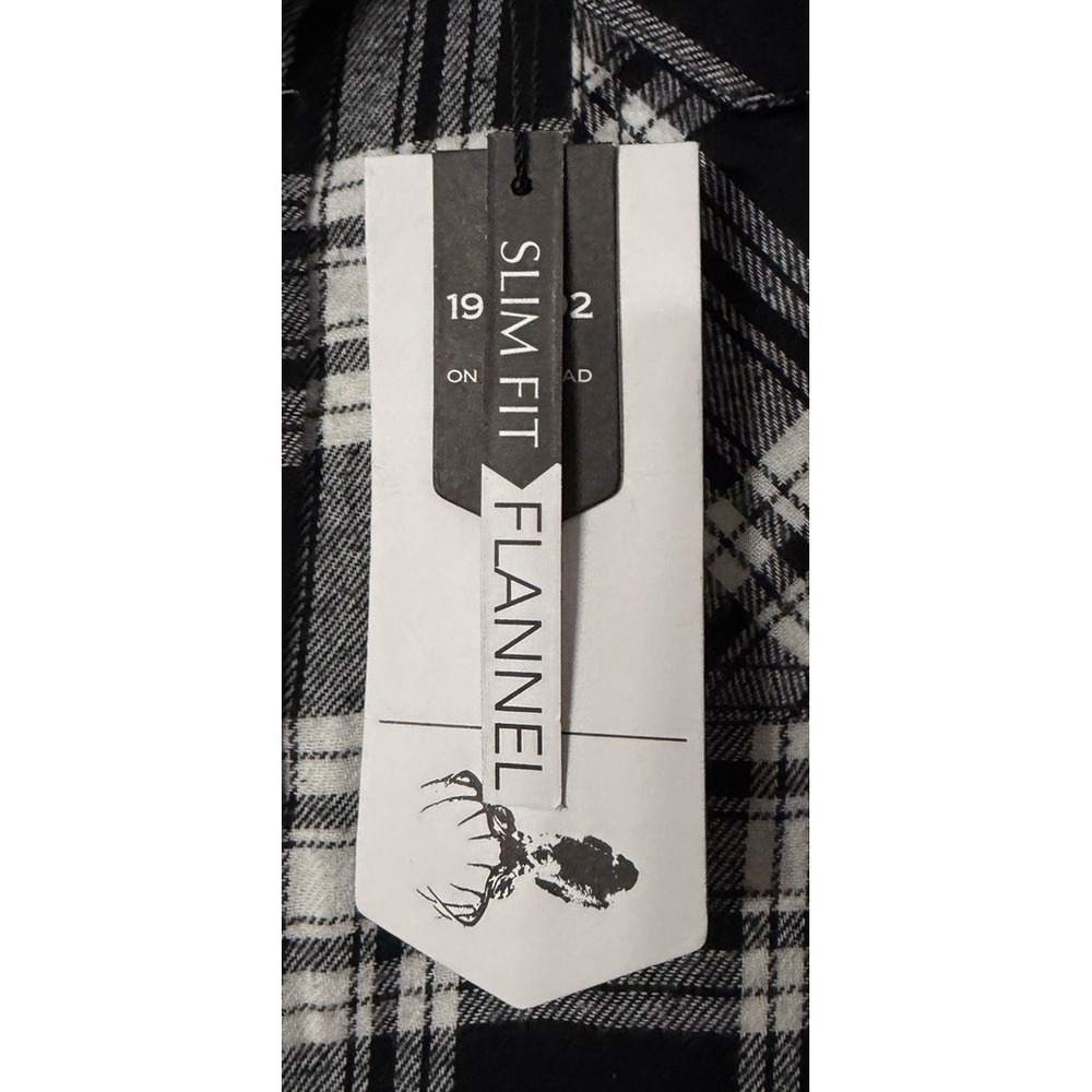 NWT On The Road Great Outdoors Mens Slim Fit Button Flannel Shirt Size XL - Picture 4 of 13